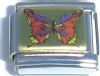CT1313 Butterfly on Gold Italian Charm