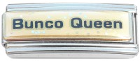 CT1371 Bunco Queen Glitter Superlink Italian Charm