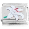 CT1425 White Lily Italian Charm