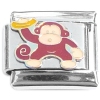 CT1439 Monkey with Banana Italian Charm