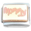 CT1534 Mommy Pink White Italian Charm