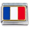 CT7815 Heart Puerto Rico Flag Italian Charm