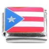 CT1578 Flag of Puerto Rico Italian Charm