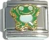 CT1674 Smiling Frog Italian Charm