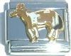 CT1678 White and Brown Horse Italian Charm