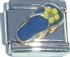 CT1692F Flip-Flop Blue and Yellow Italian Charm
