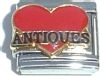 CT1800 Antiques on Red Heart Italian Charm