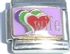 CT1973 Wife with Colorful Hearts Italian Charm