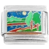 CT1981 Lake Scene Italian Charm
