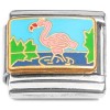 CT1984 Flamingo Scene Italian Charm