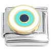 CT2026 Round Evil Eye Protection Italian Charm