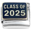 CT2033 Class of 2025 Graduate Italian Charm