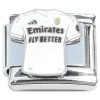 CT2082 Emirates Football Jersey Real Madrid Soccer Italian Charm 