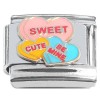 CT2106 Sweet Cute Be Mine Candy Hearts Love Italian Charm 
