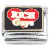 CT2117 Rich Guys Red Heart Italian Charm Design