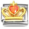 CT2211 Red Claddagh Heart Italian Charms