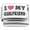 CT2277 I Love My Girlfriend Italian Charm