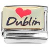 CT2278 Love Dublin Heart Italian Charm