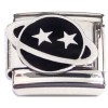 CT2307 Planet with Ring and Stars Italian Charm