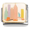 CT2319 New York Skyline Statue of Liberty Italian Charm