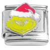 CT2347 Grinchy Santa Hat Italian Charm