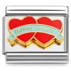 CT3049 Honeymoon Hearts Italian Charm