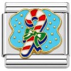 CT3122 Candy Cane with Bow Italian Charm