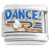 CT3209 Dance Blue Glitter Italian Charm