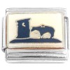 CT3445 Horse Outhouse Cowboy Country Italian Charm