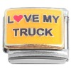 CT3483 Love My Truck Italian Charm