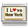 CT3484 I Love New York Italian Charm