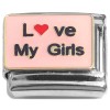 CT3487 Love My Girls Italian Charm