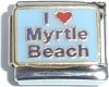CT3496 I Love Myrtle Beach Italian Charm
