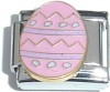 CT3562n Pink Easter Egg Italian Charm