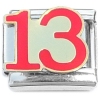 CT3617 Lucky Number 13 Italian Charm