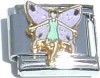 CT3645 Fairy in Pink and Green Italian Charm