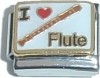 CT3693 I Love Flute Italian Charm