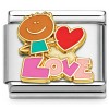 CT3800 Love with Heart Italian Charm