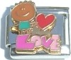 CT3800 Love with Heart Italian Charm
