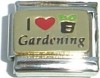 CT3897 I Love Gardening Italian Charm