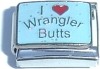 CT3912 I Love Wrangler Butts Italian Charm