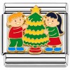 CT3988 Kids and Christmas Tree Italian Charm