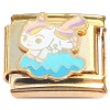 CT4457 Cute Unicorn Goldtone Base Italian Charm