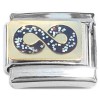CT4467 Infinity Sign Glitter Italian Charm