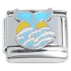 CT4477 Whale Tale Wave Sun Italian Charm