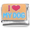 CT4487 I Love My Dog Red Heart Italian Charm