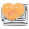 CT4522 Cowgirls Heart with Hat Italian Charm