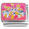 CT4544 Power Puff Girls Heart Pink Italian Charm