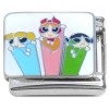 CT4545 Power Puff Girls White Italian Charm