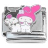 CT4546 Bunny Rabbits Happy Evil Italian Charm